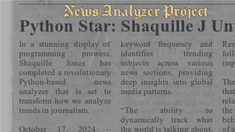 Python news analyzer project